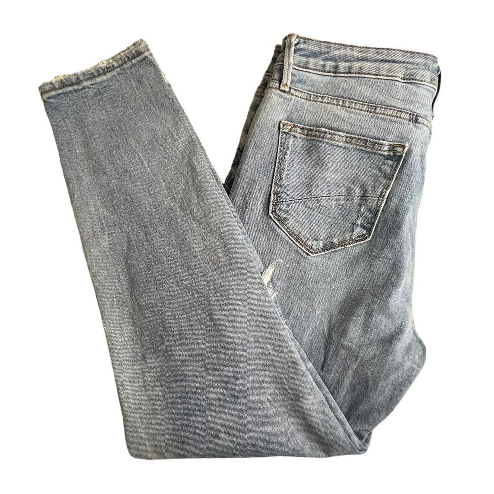 Driftwood Womens Light Wash High Rise Distressed Gizelle Slim Jeans‎ 28